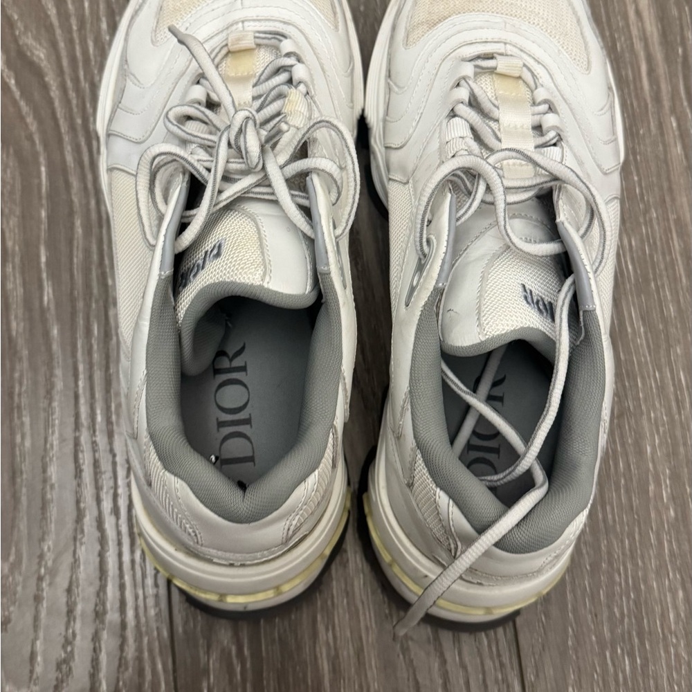 Dior Cream and Gray Athletic Shoes
